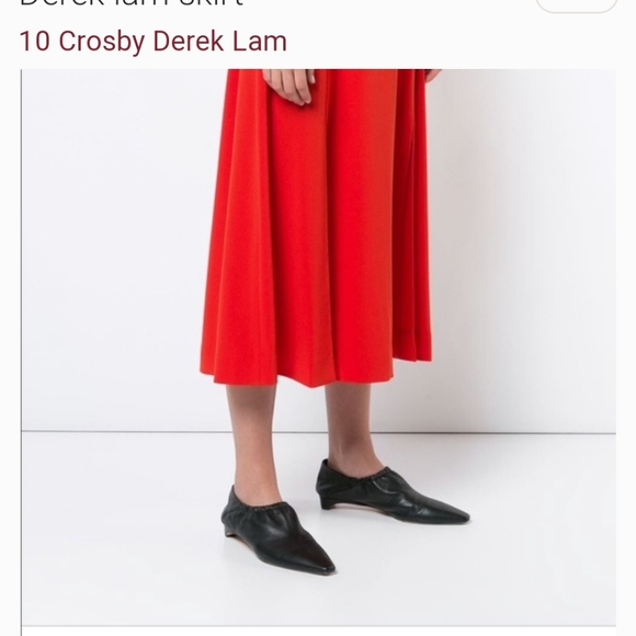 Derek Lam 10 Crosby red midi skirt size 10 NWT - Picture 6 of 6